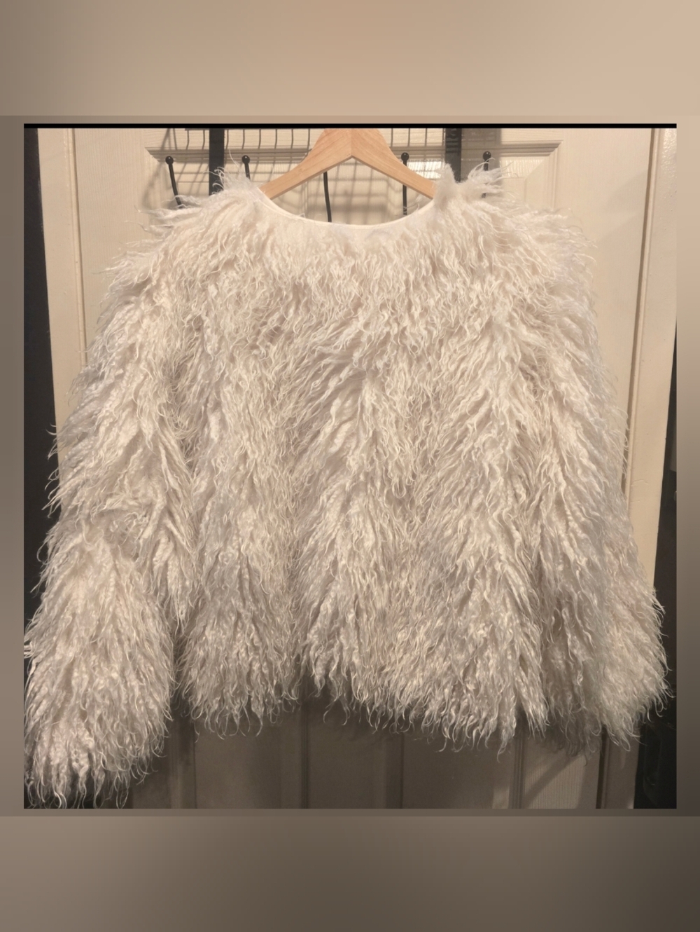 TORRID 2X Shaggy Faux Fur Jacket Cropped Coat Elegant Party Bridal - Picture 7 of 9